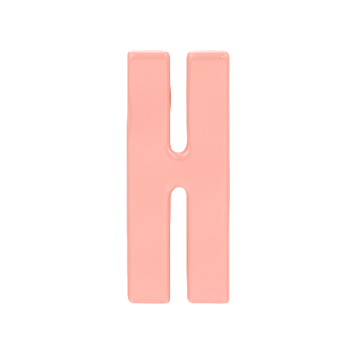 Letter H Resin Charm