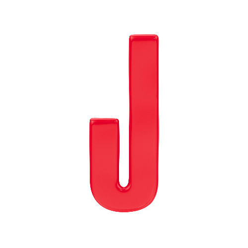 Letter J Resin Charm