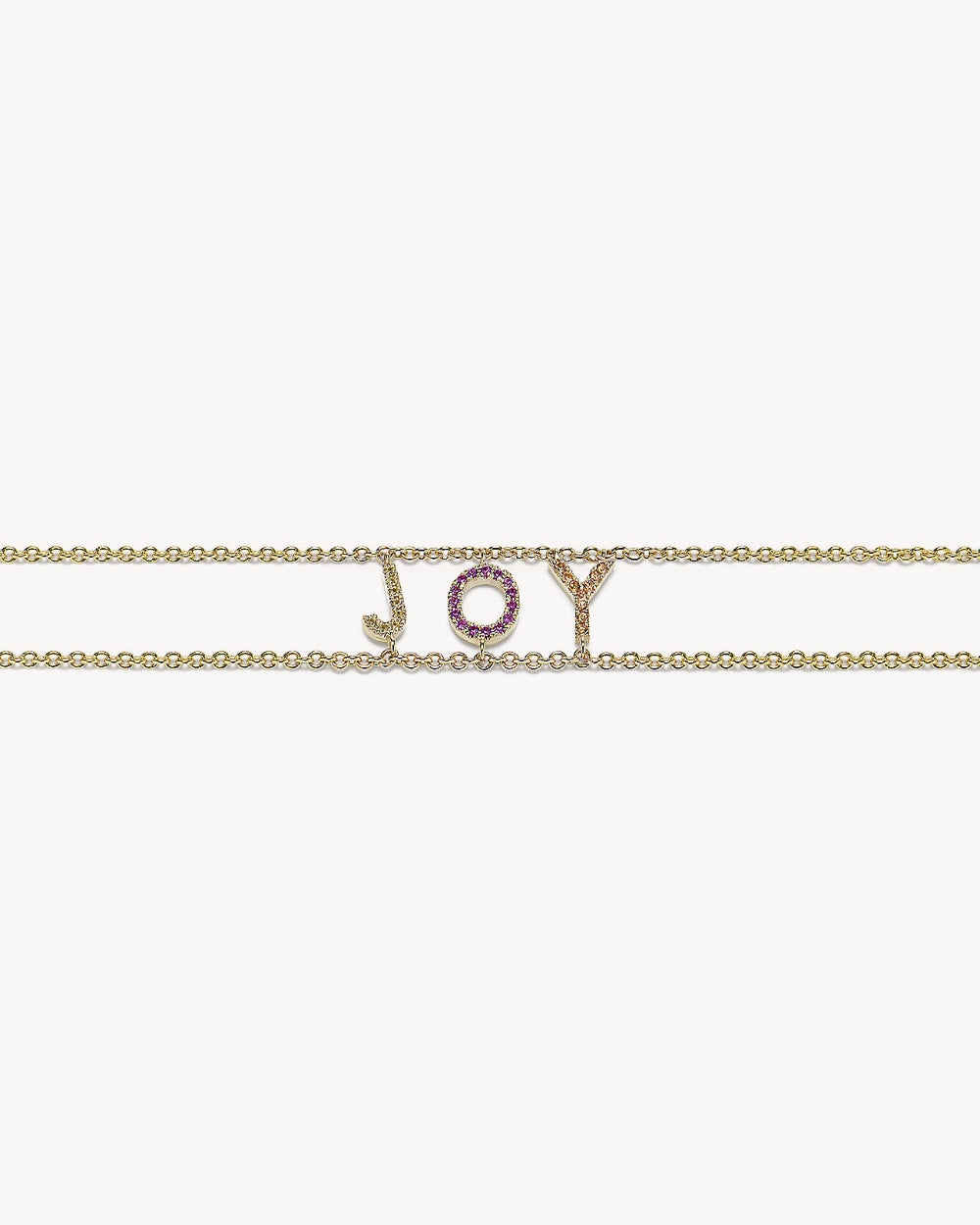 Rainbow Sapphire 'JOY' Say Something Bracelet