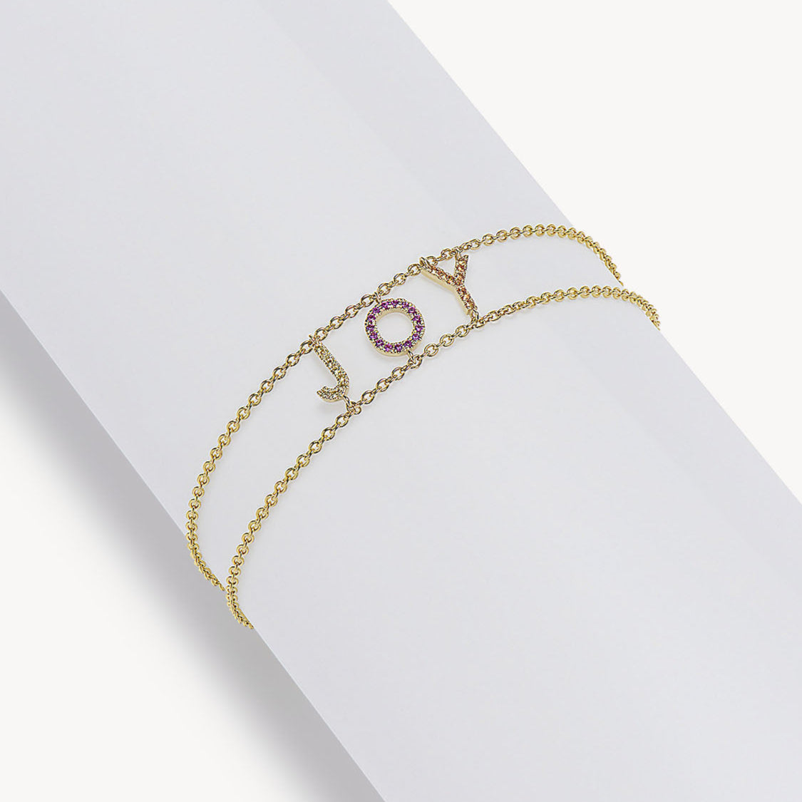 Pink & Yellow Sapphire 'Joy' Say Something Bracelet