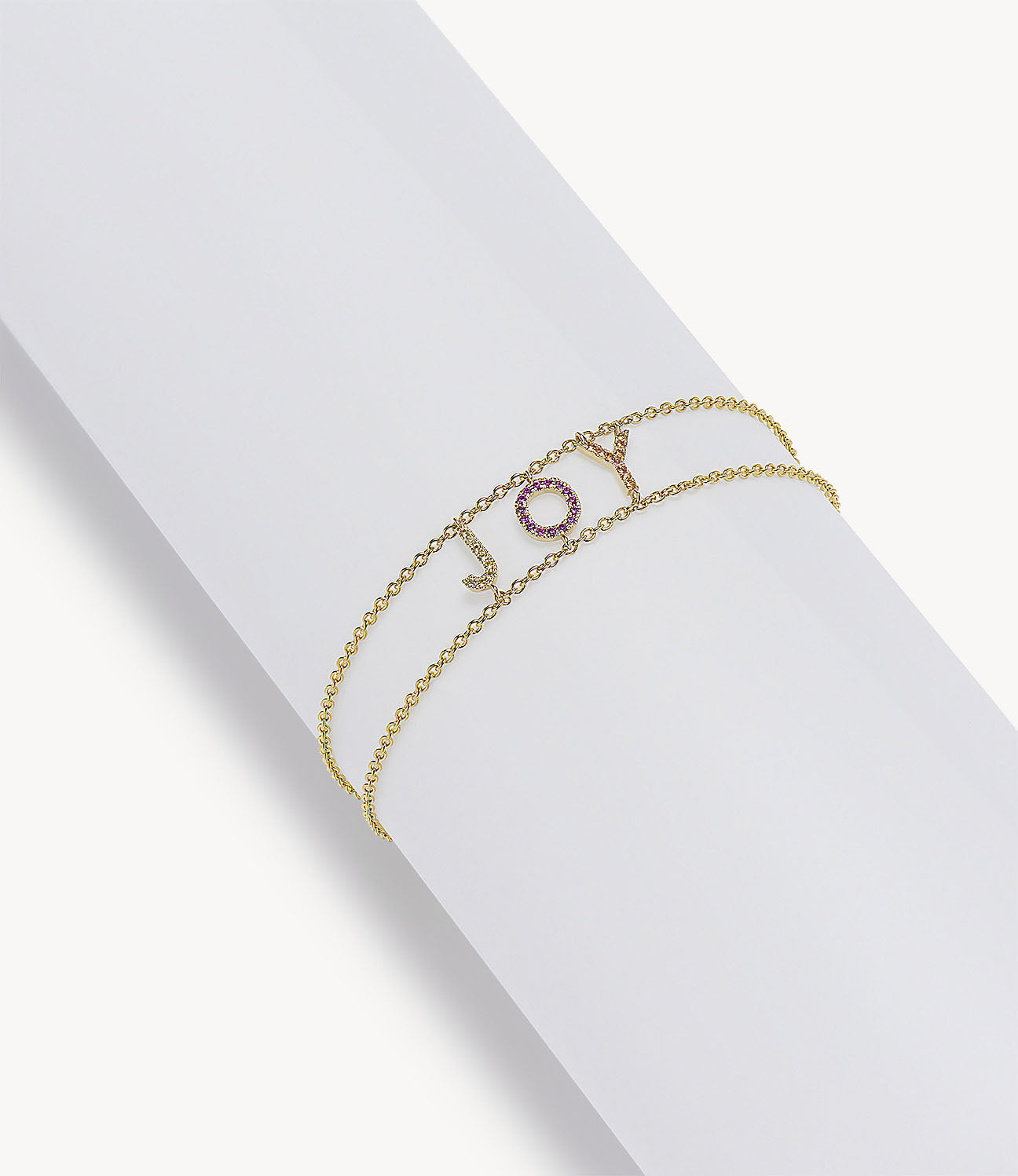 Pink & Yellow Sapphire 'Joy' Say Something Bracelet