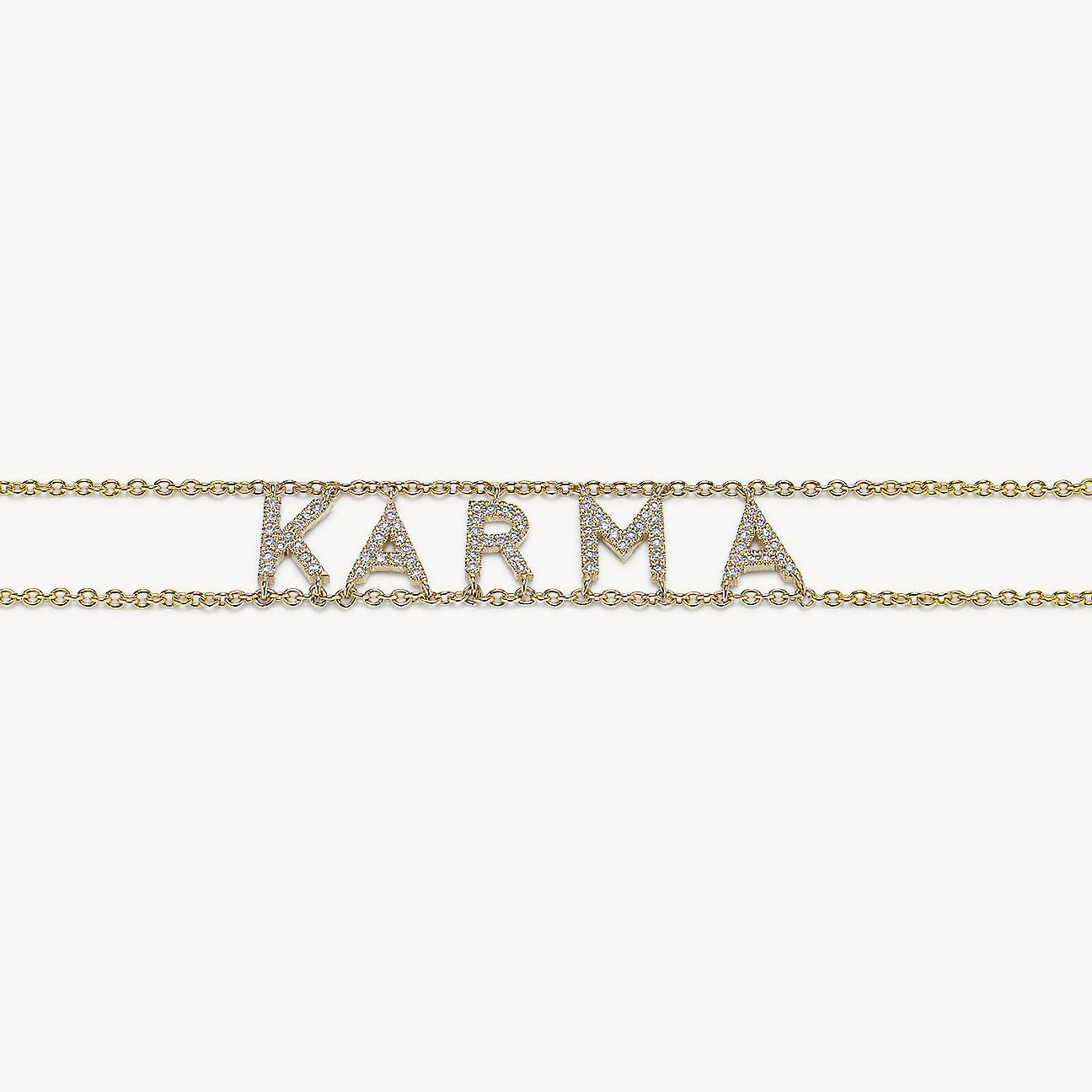 Diamond 'Karma' Say Something Bracelet