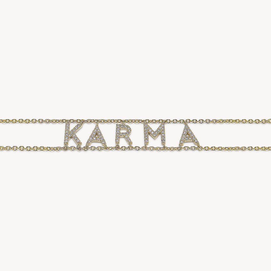 Say it with diamonds initial bracelet online