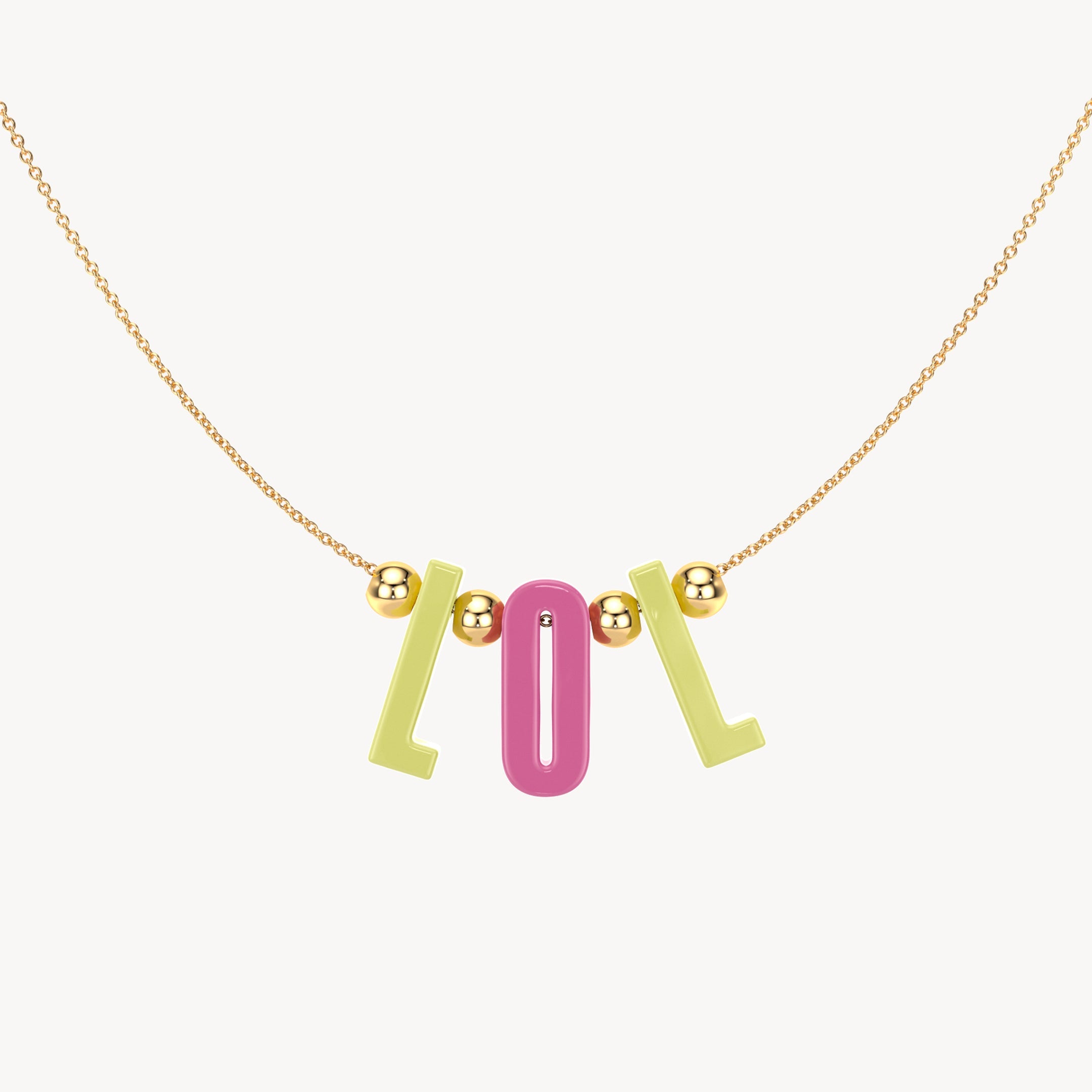 'LOL' Chain Necklace