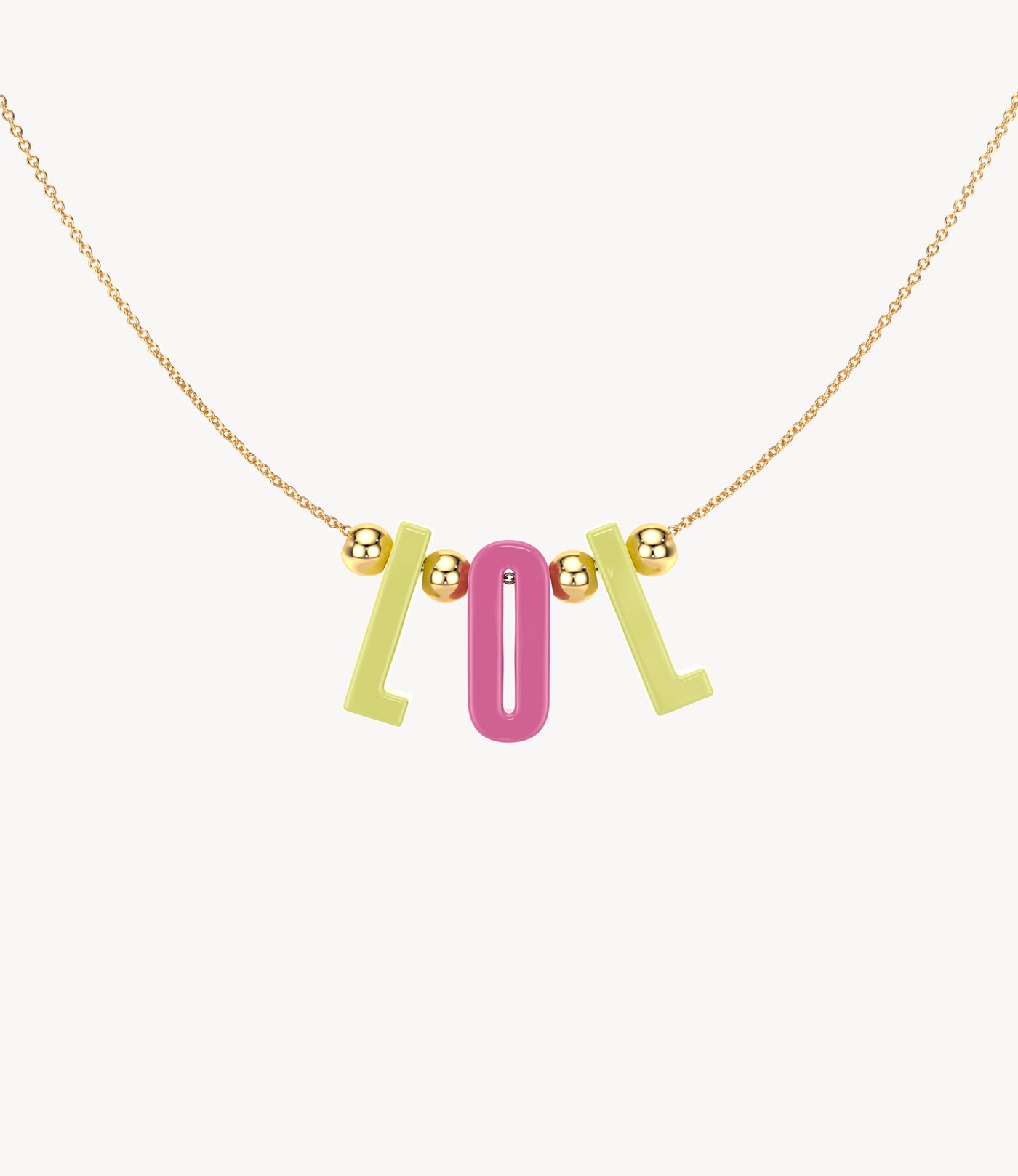 'LOL' Chain Necklace