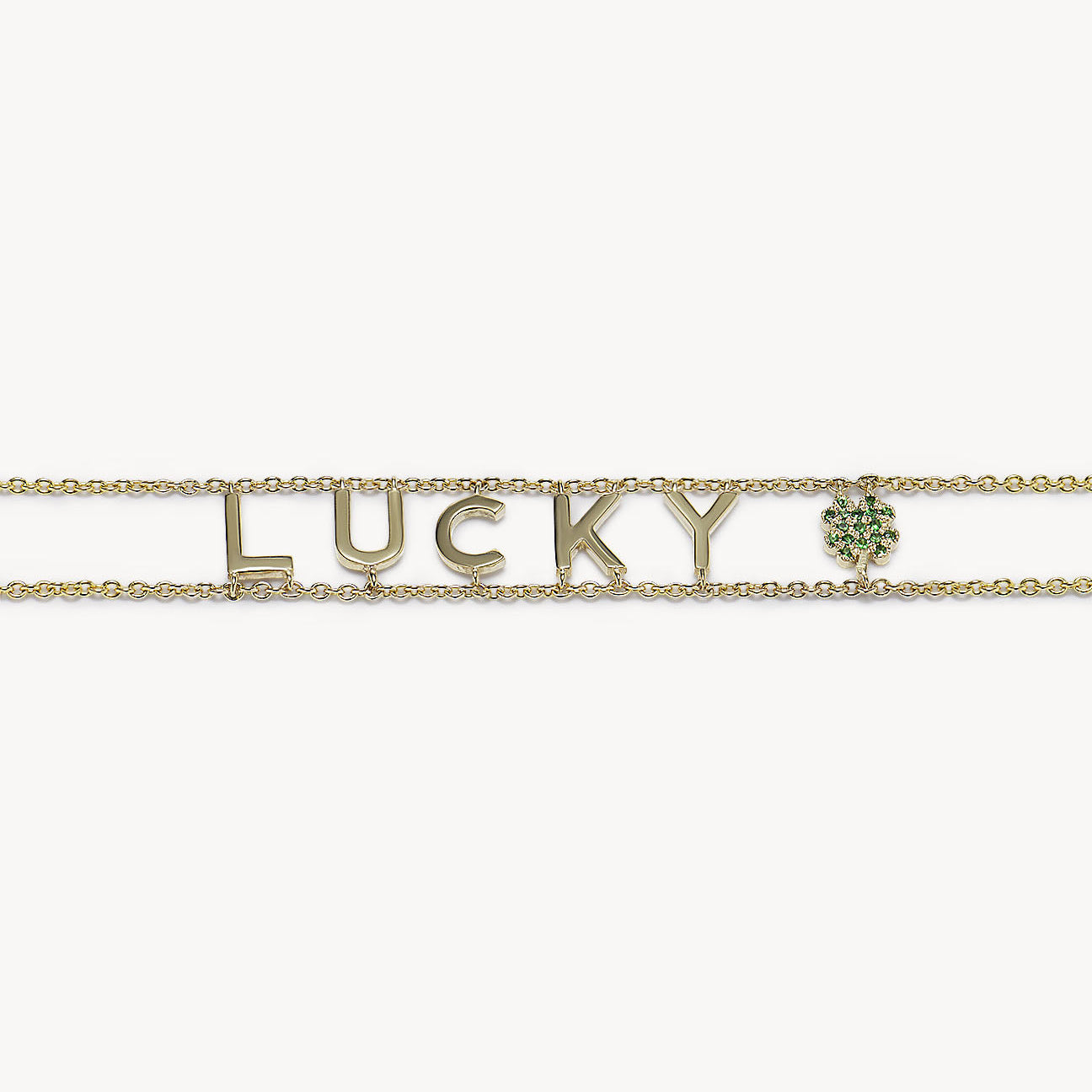 Tsavorite 'Lucky' Say Something Bracelet