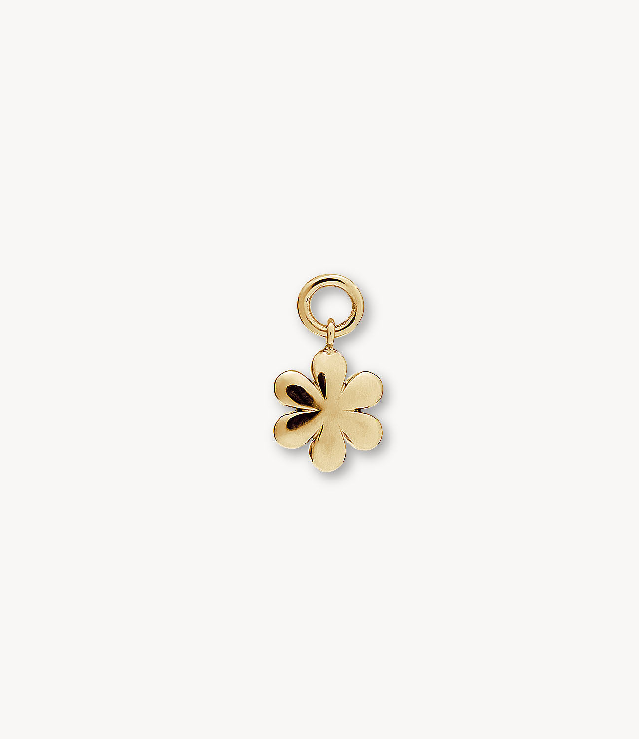 Flower Earring Charm in Yellow Gold