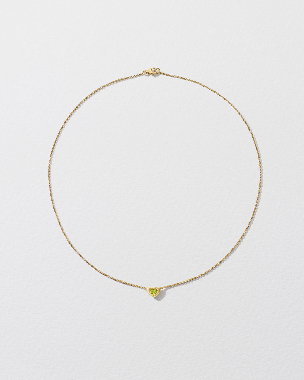 Mini Peridot True Love Pendant Necklace