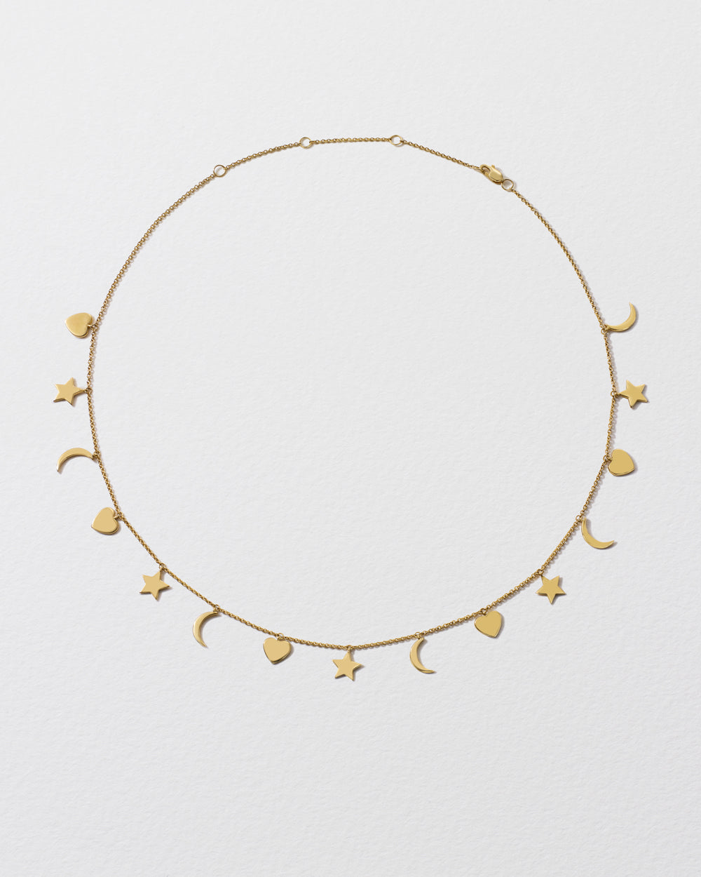 Gold Love You More Charm Necklace