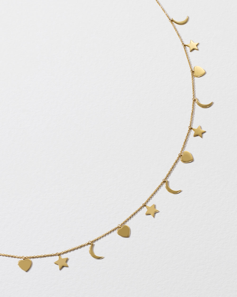 Gold Love You More Charm Necklace