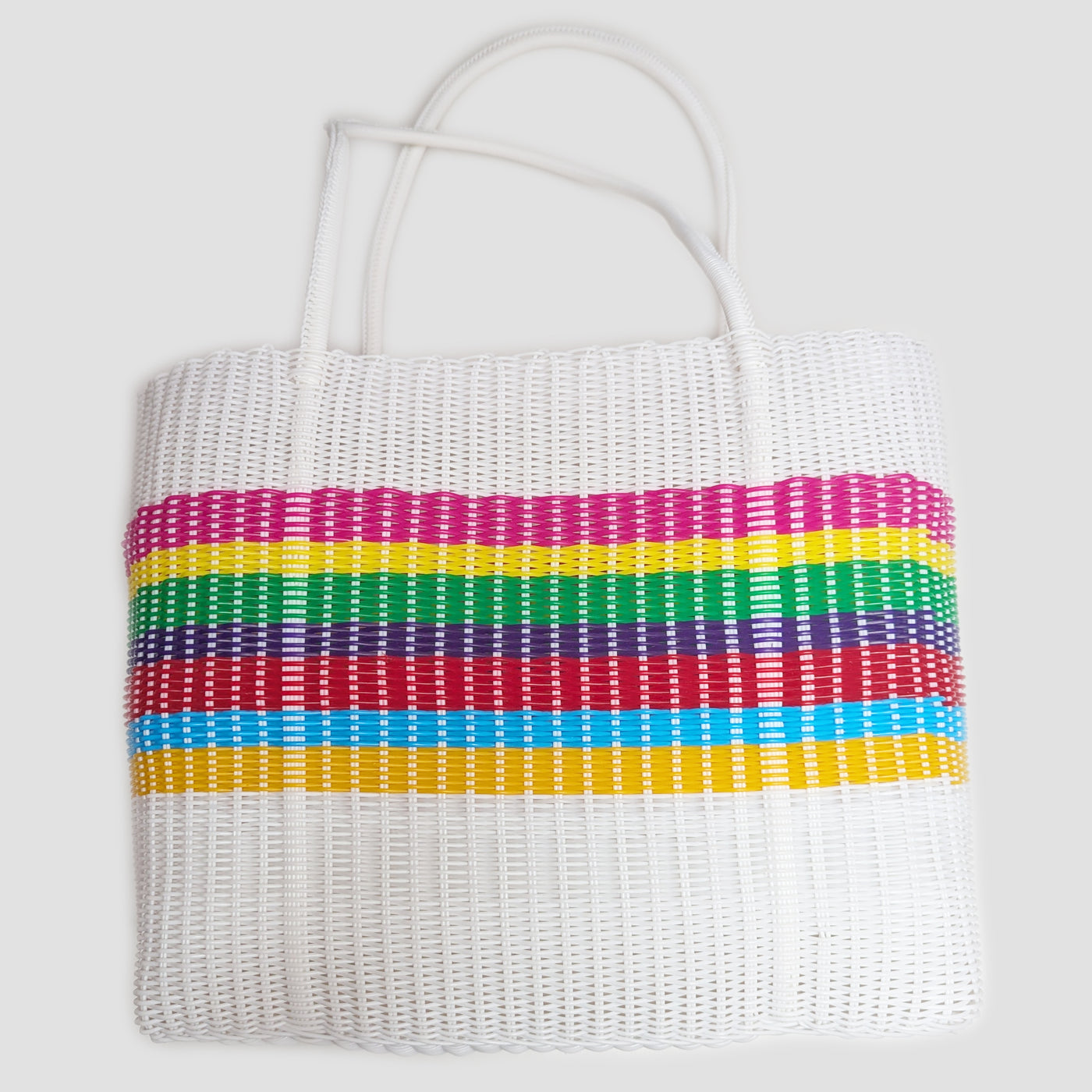 Large Woven Spaghetti Tote Bag