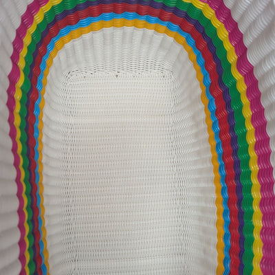 Large Woven Spaghetti Tote Bag