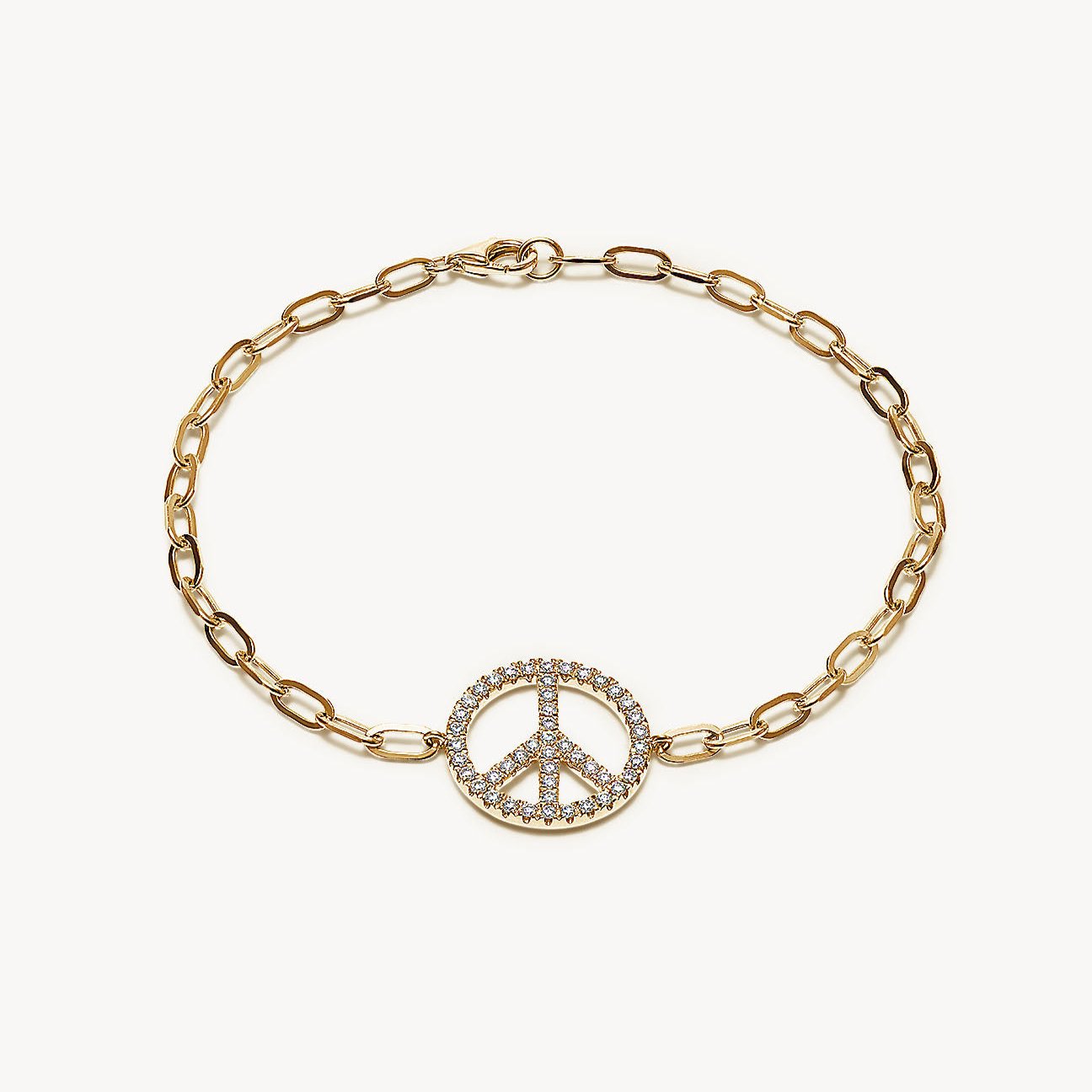 Diamond Peace Out Bracelet