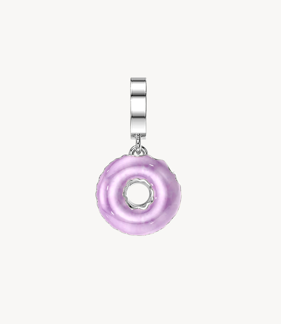 Multi-Glazed Dangly Donut Pendant