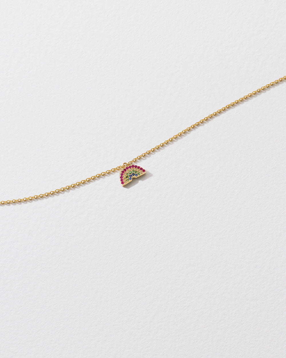 Sapphire Rainbow Icon Necklace