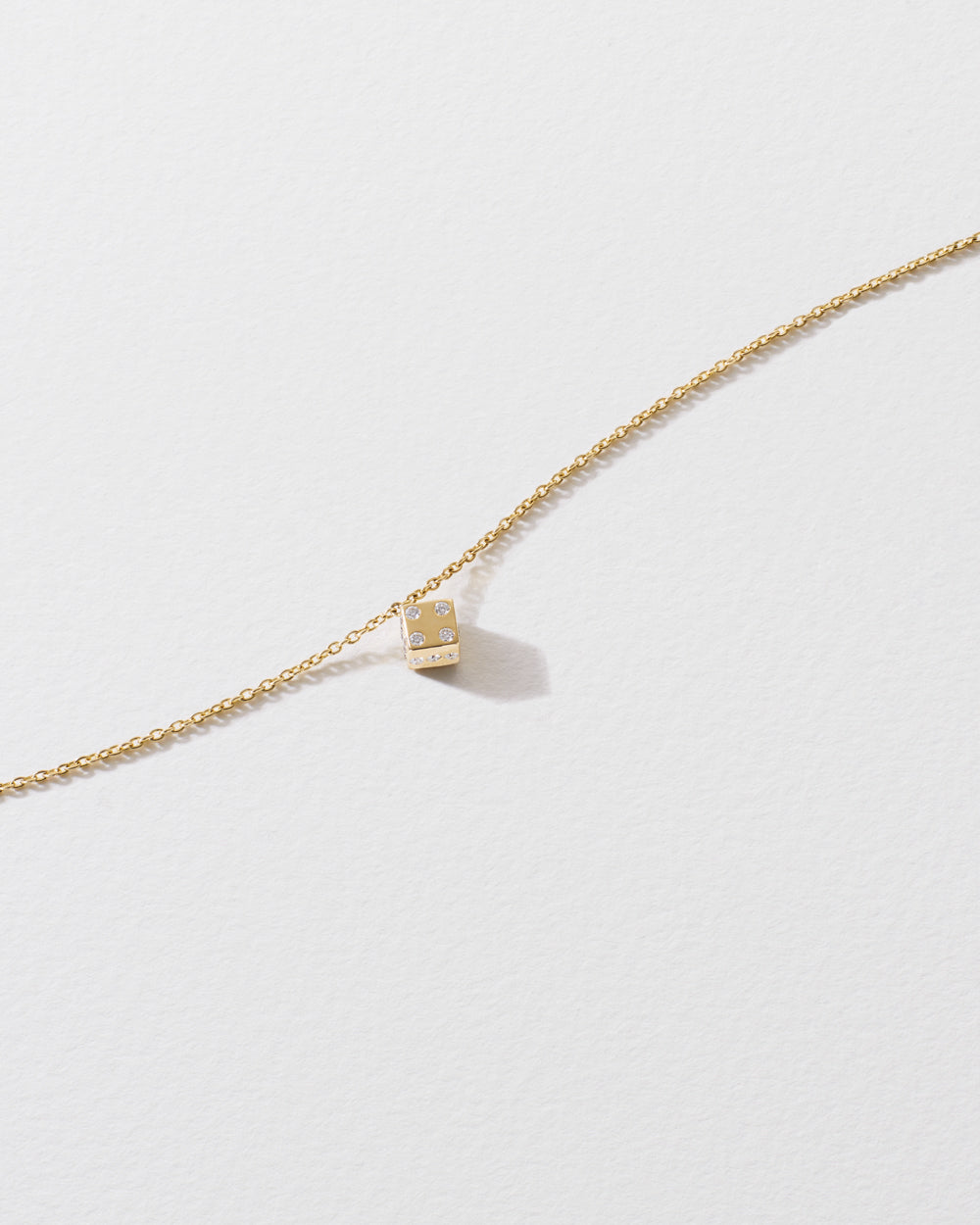 Diamond Dice Icon Necklace