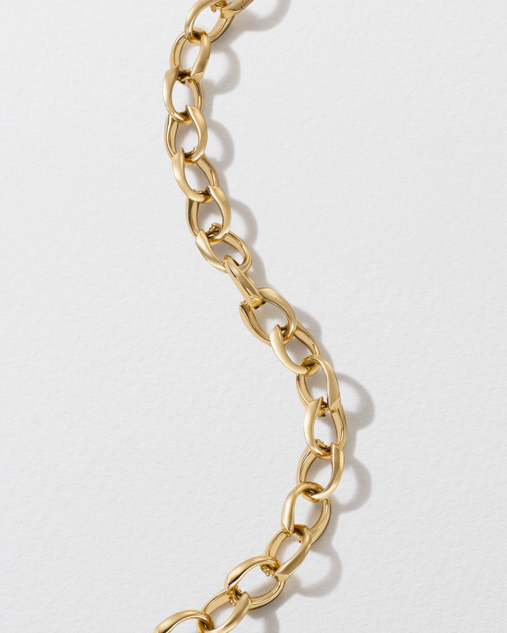 Gold Hidden Hearts Puffy Chain Bracelet