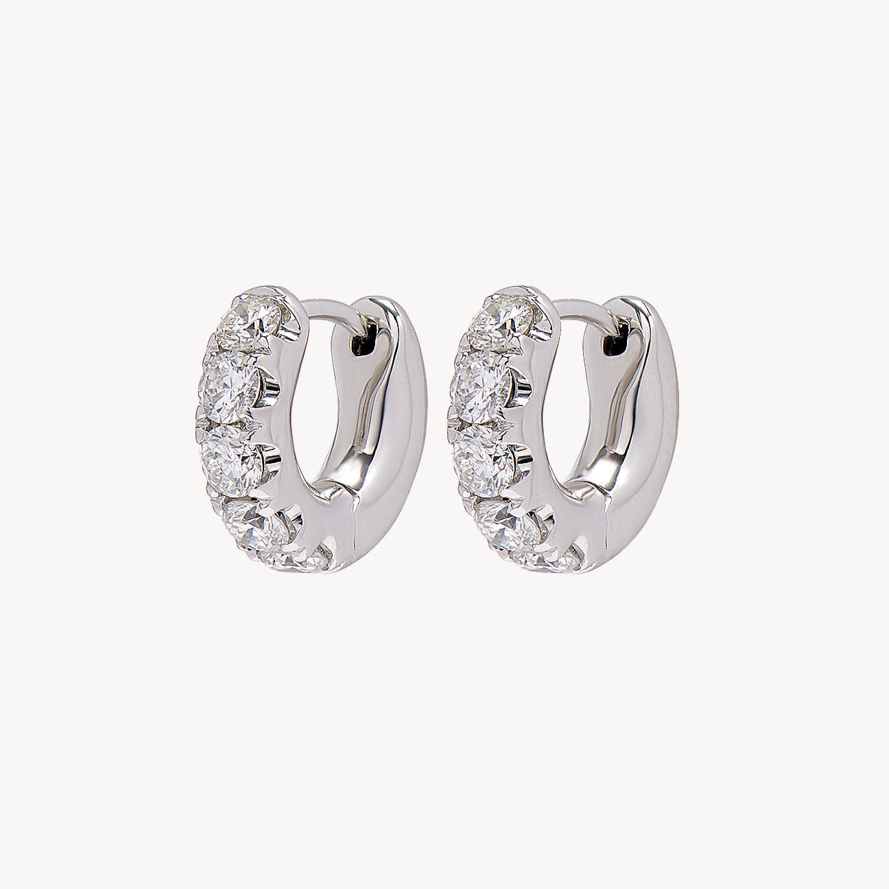 Super Duper Diamond Hoop Earrings