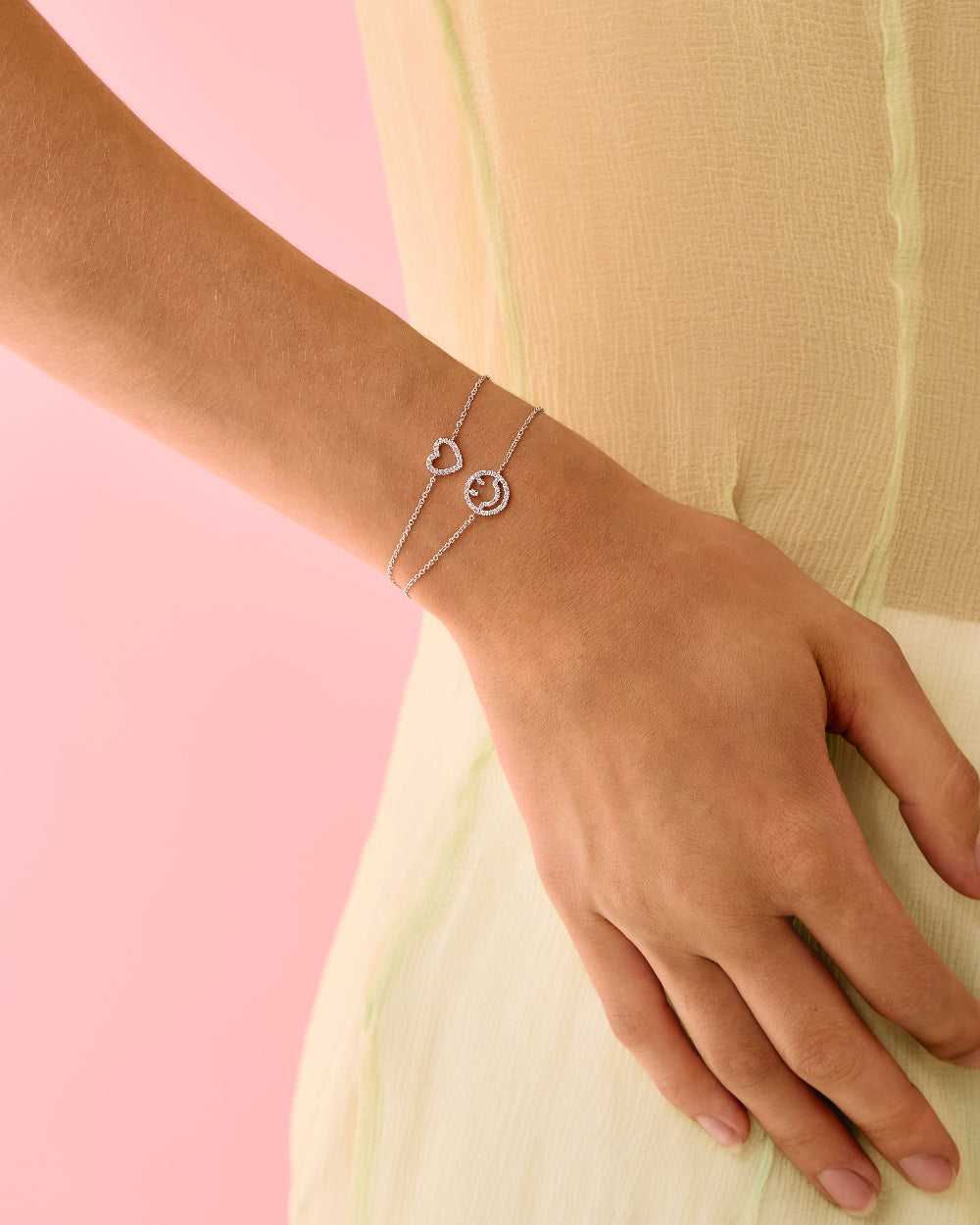 Diamond Heart Icon Bracelet