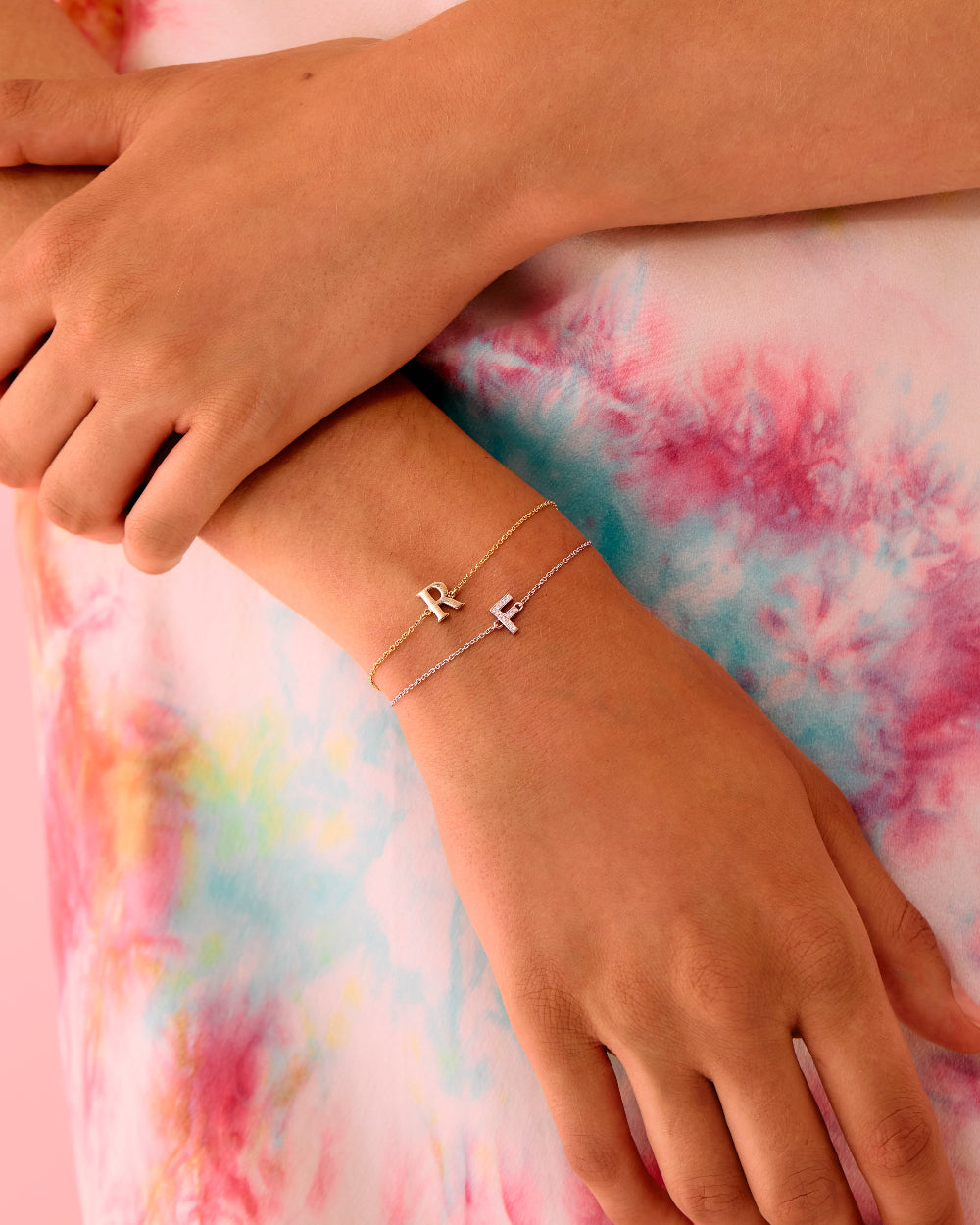 Personalised Gold Letter Bracelet