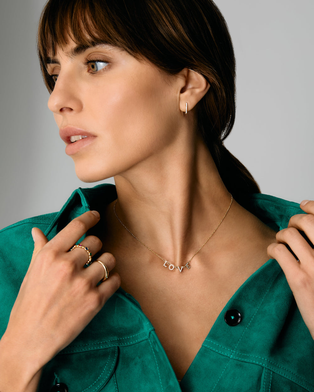 Diamond 'Love' Necklace