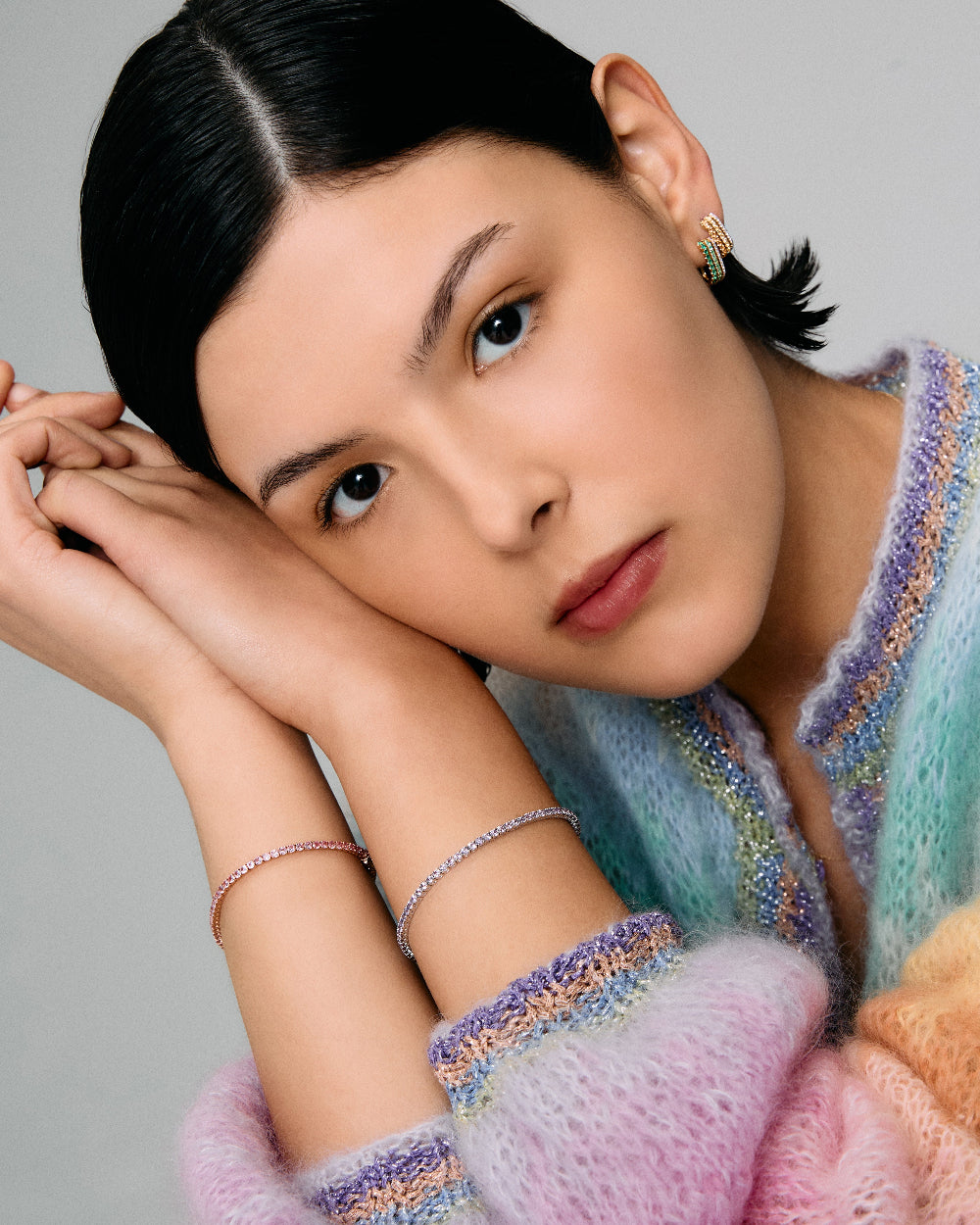 Pink Sapphire Tennis Bracelet