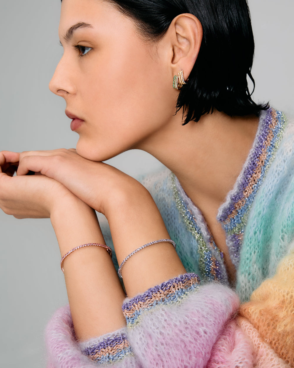 Lilac Sapphire Tennis Bracelet