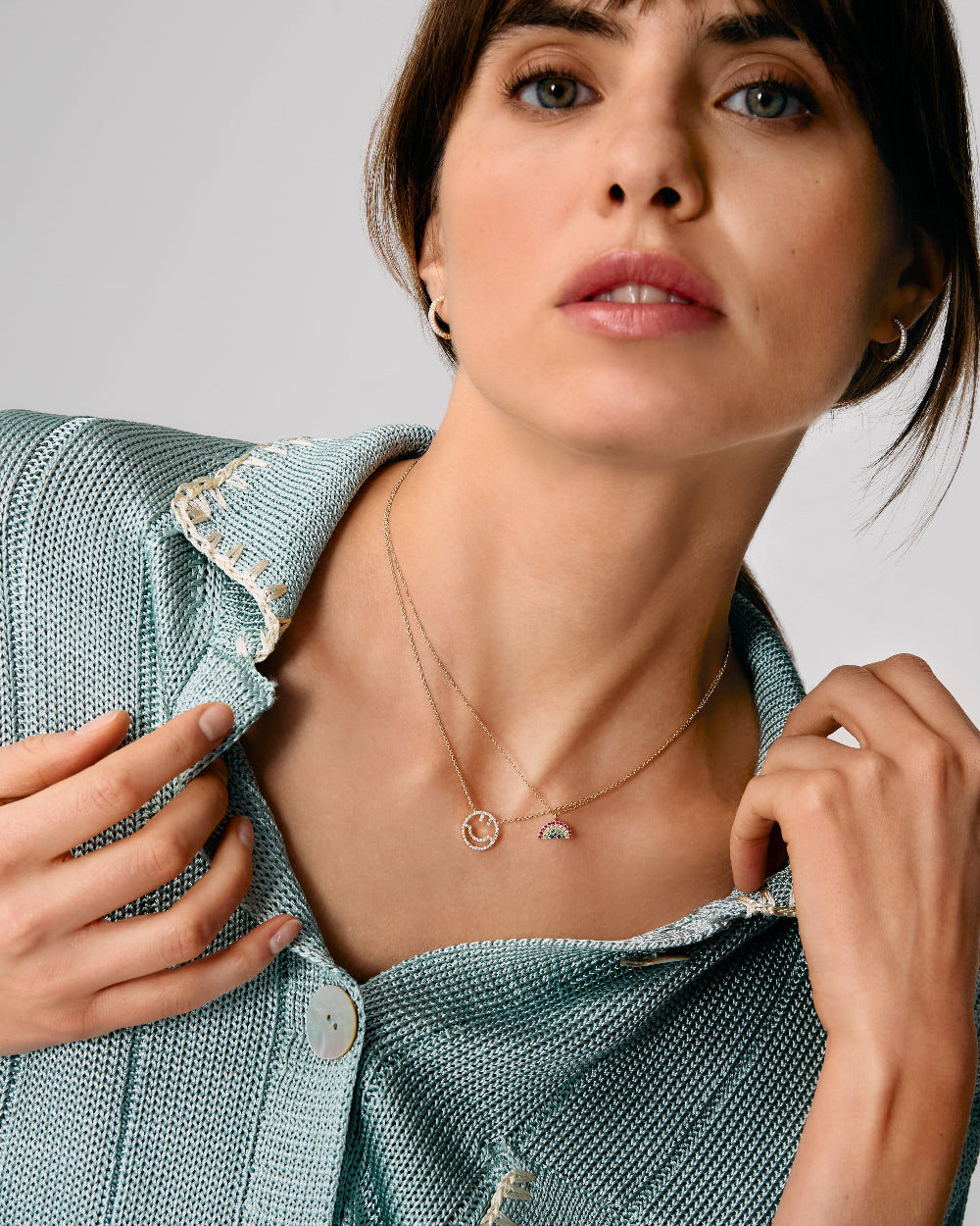 Diamond Have A Nice Day Necklace