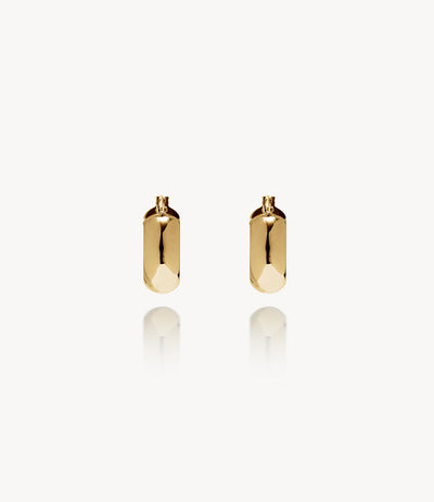 15mm Everyday Chubby Gold Hoop Earrings