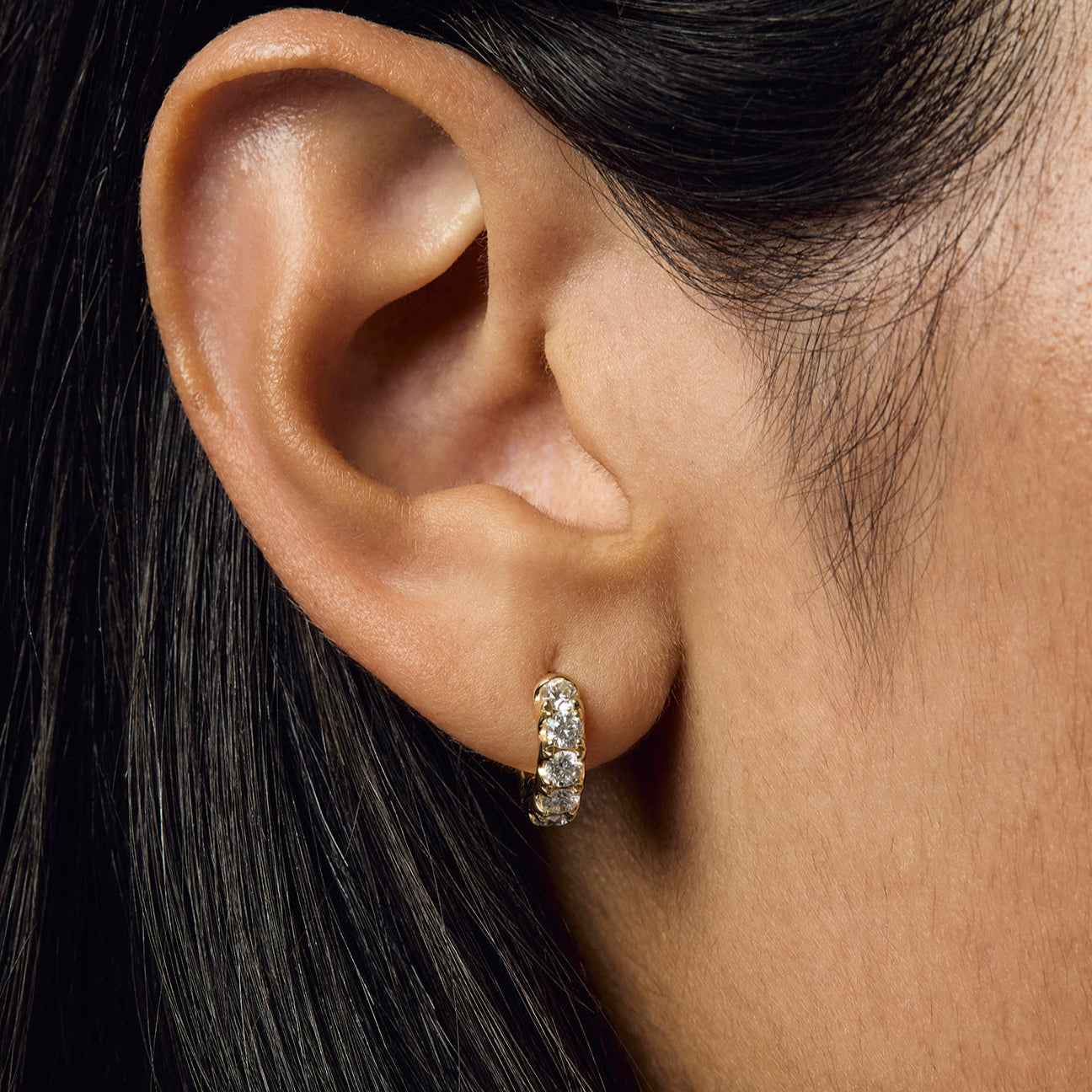 Super Duper Diamond Hoop Earrings