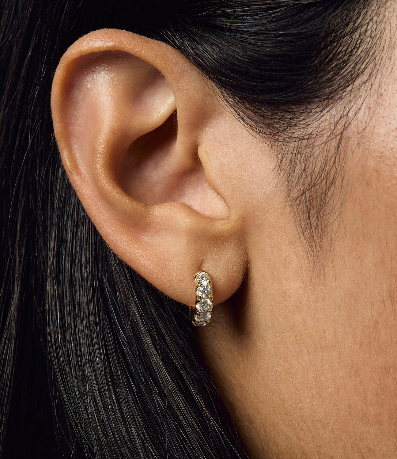 Super Duper Diamond Hoop Earrings