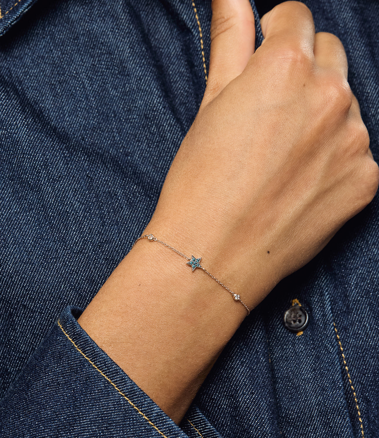 Diamond Star & Speck Bracelet