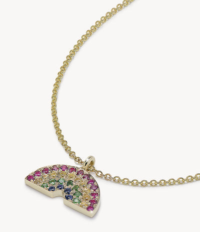 Mini Sapphire Rainbow Necklace