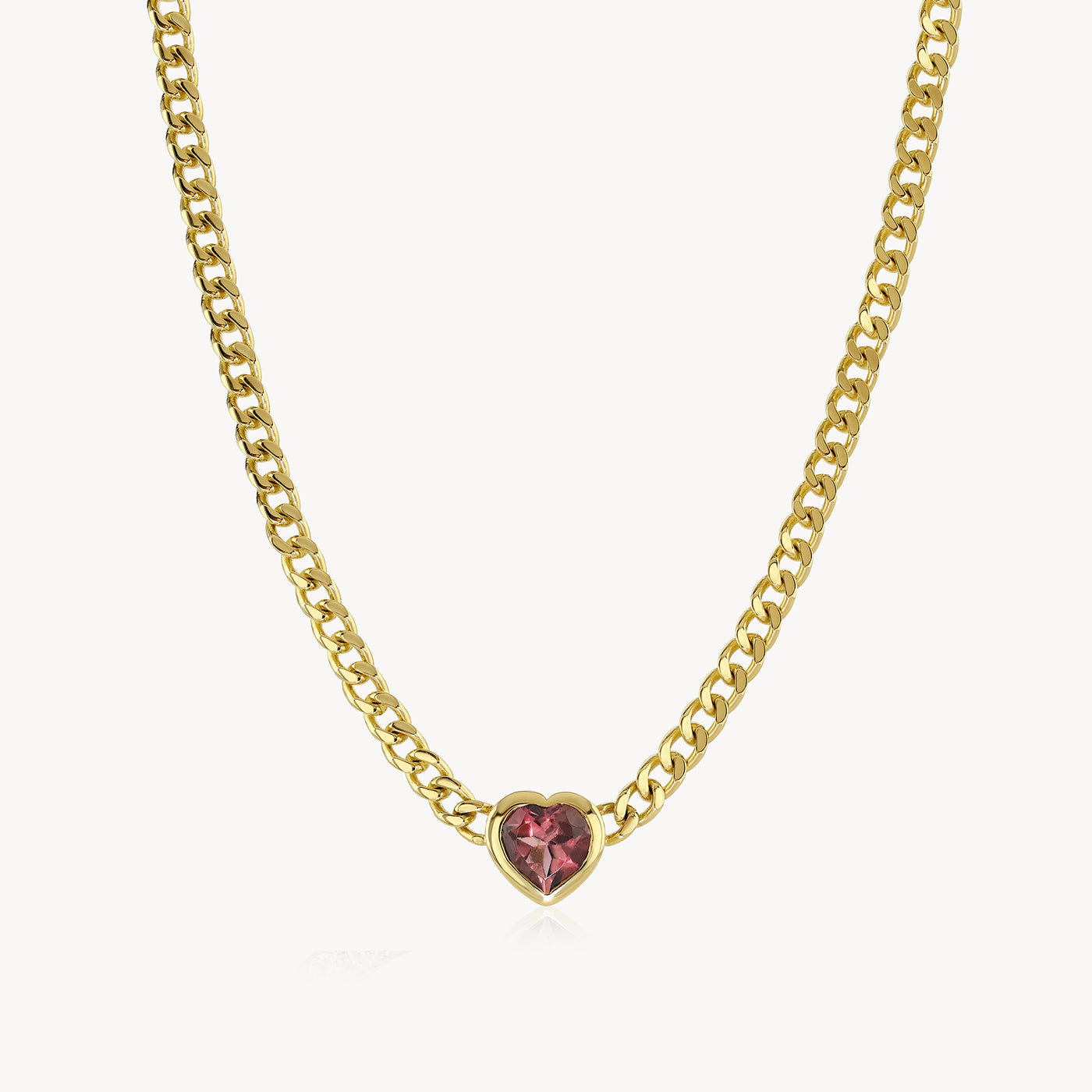 Super Duper Tourmaline Heart Necklace