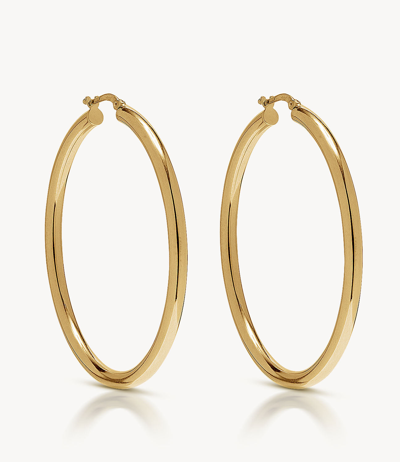 45mm Classic Slim Gold Hoop Earrings