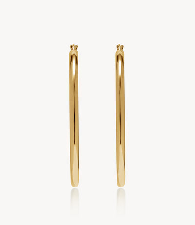 45mm Classic Slim Gold Hoop Earrings