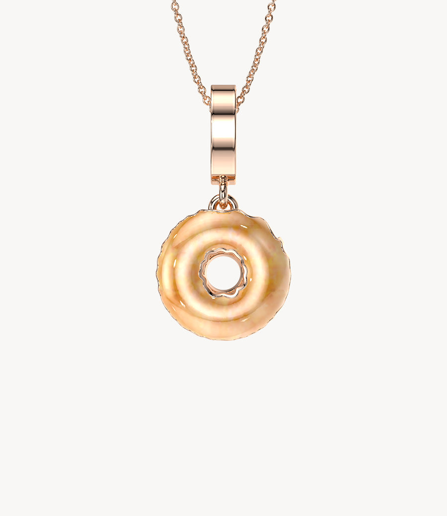 Multi-Glazed Dangly Donut Necklace