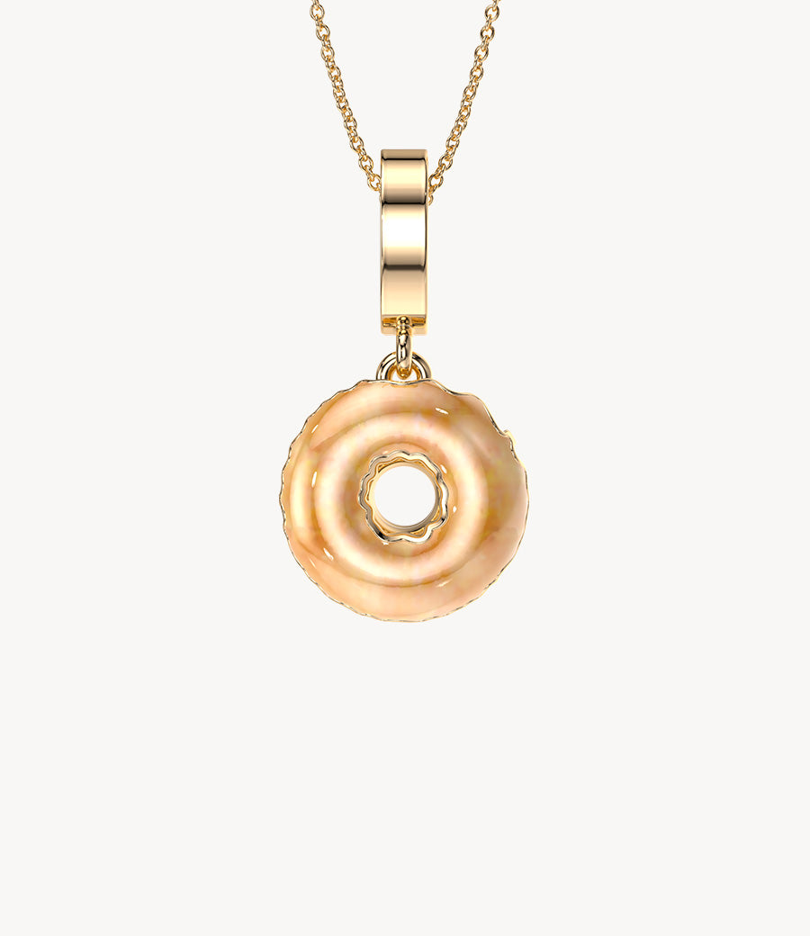 Multi-Glazed Dangly Donut Necklace