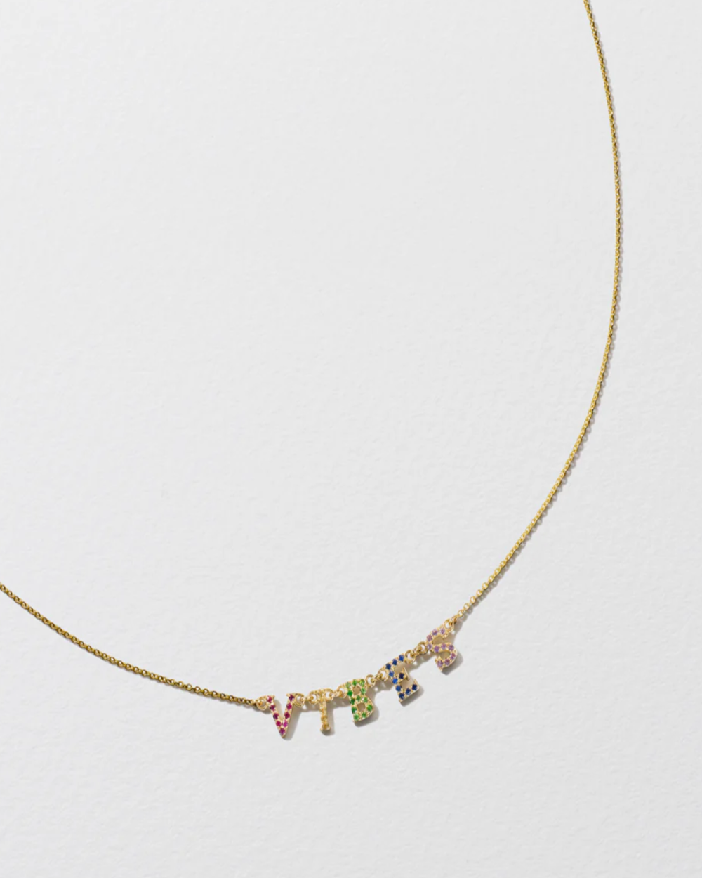 Rainbow Sapphire 'Vibes' Necklace