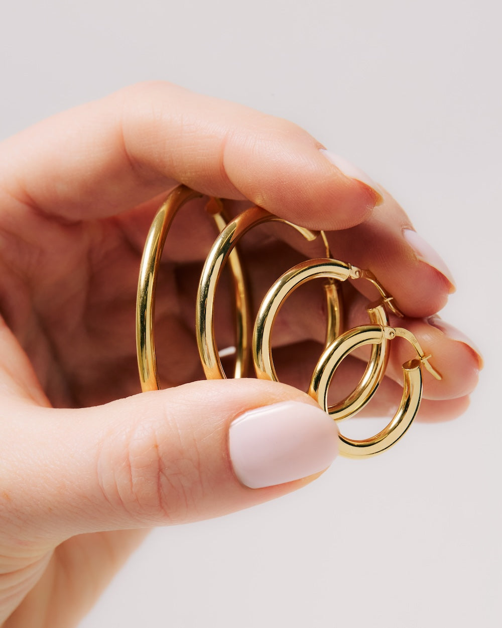 45mm Classic Slim Gold Hoop Earrings