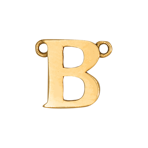 14k Yellow Gold Letter Charm