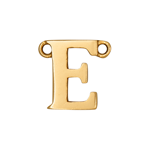 14k Yellow Gold Letter Charm