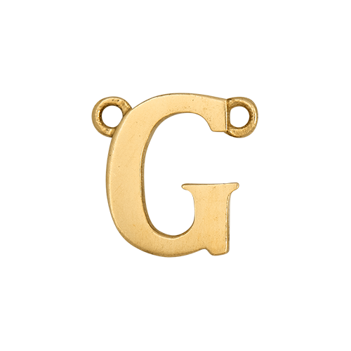 14k Yellow Gold Letter Charm