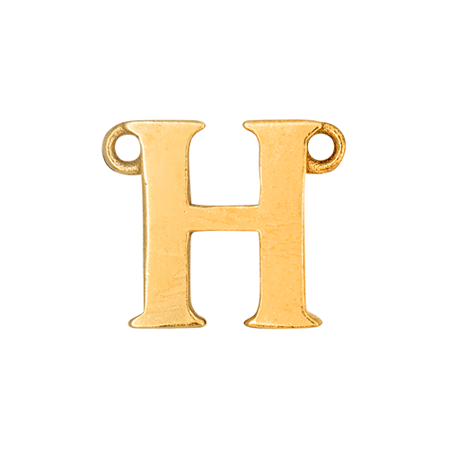 14k Yellow Gold Letter Charm
