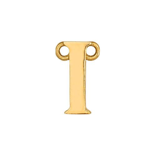 14k Yellow Gold Letter Charm