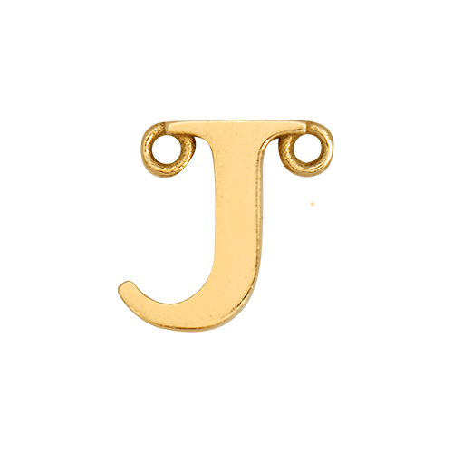 14k Yellow Gold Letter Charm