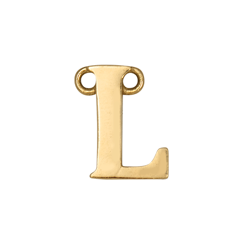 14k Yellow Gold Letter Charm