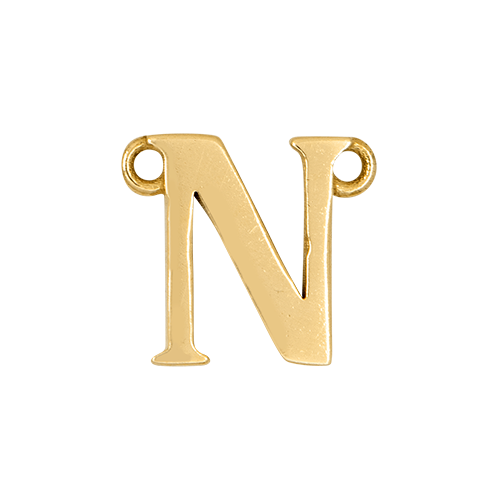 14k Yellow Gold Letter Charm