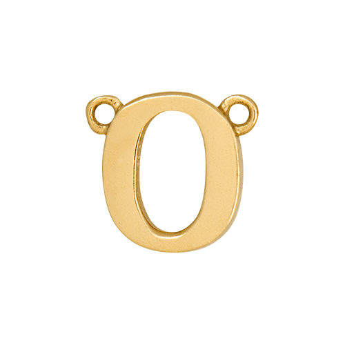 14k Yellow Gold Letter Charm