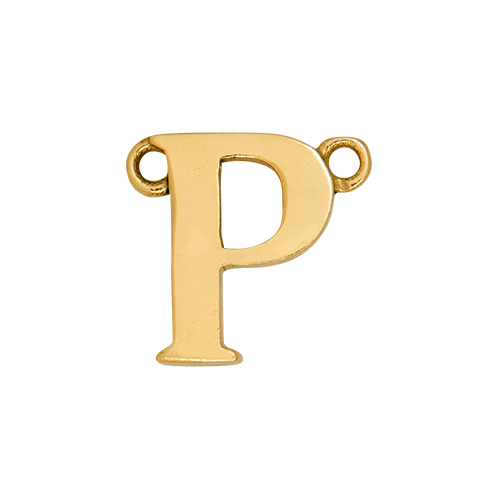 14k Yellow Gold Letter Charm